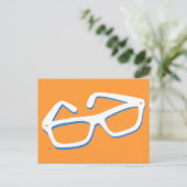 Coole Nerd-Brille Postkarte (Stehend Vorderseite)