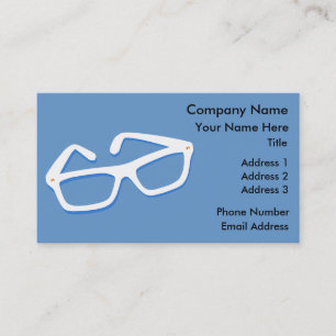 Coole Nerd-Brille Visitenkarte