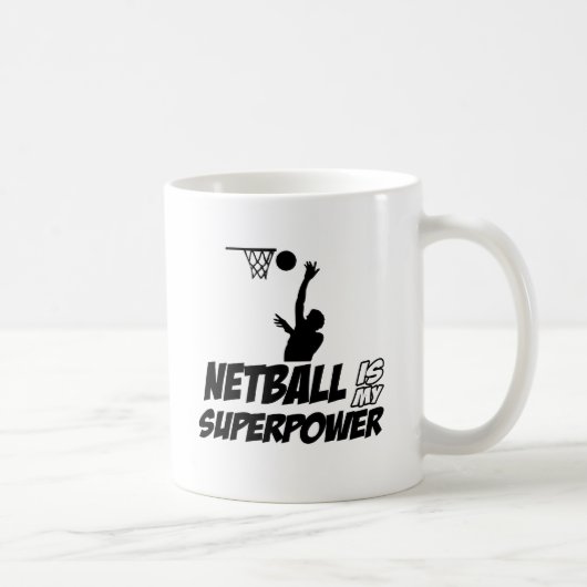 Coole Netballentwürfe Kaffeetasse (Rechts)