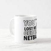 Coole Netballentwürfe Kaffeetasse (Vorderseite Links)