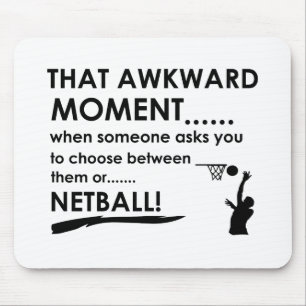 coole Netballentwürfe Mousepad