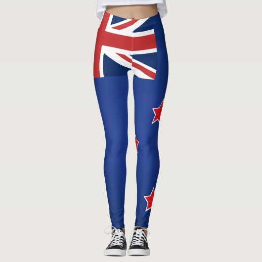 Coole Neuseeländische Flagge Leggings (Vorderseite)