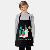 Coole Niedliche Alpaca Llama Cactus Girls Birthday Schürze (Getragen)