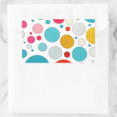 Coole niedliche Blasen unterschiedlicher Größe und Rechteckiger Aufkleber (Tasche)