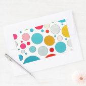 Coole niedliche Blasen unterschiedlicher Größe und Rechteckiger Aufkleber (Umschlag)