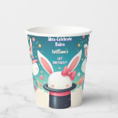 Coole Niedliche Bunny TV Party Magic Show 1. Gebur Pappbecher (Vorderseite)