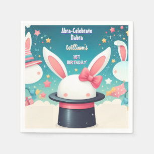 Coole Niedliche Bunny TV Party Magic Show 1. Gebur Serviette