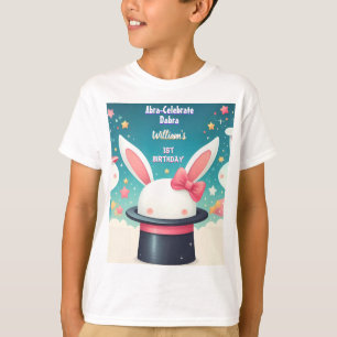 Coole Niedliche Bunny TV Party Magic Show 1. Gebur T-Shirt