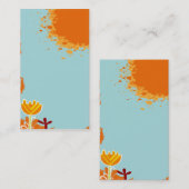 coole niedliche bunte Geschäftskartenschablone Visitenkarte (Vorne/Hinten)