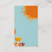 coole niedliche bunte Geschäftskartenschablone Visitenkarte (Rückseite)