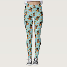 Coole niedliche Halloween-Bärensonnenbrille und Kü Leggings