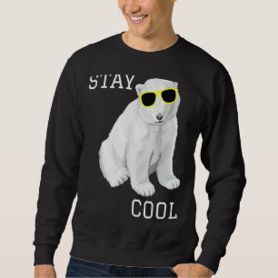 Coole Niedliche Tiere aus Eisbären im Winter bleib Sweatshirt