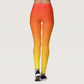 Coole Niedliche und Spaß Gradient Sonnenaufgang Or Leggings (Rückseite)