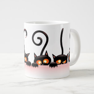 Coole niedliche versteckte Katzen Jumbo-Tasse