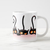 Coole niedliche versteckte Katzen Jumbo-Tasse (Rechts)