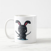 Coole Ninja-Hasen-Kostüm für lustigen Samurai-Oste Kaffeetasse (Links)