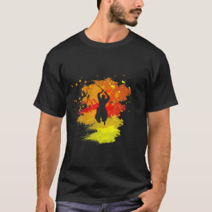 Coole Ninja Katana in Feuerfarben für Jungen und M T-Shirt