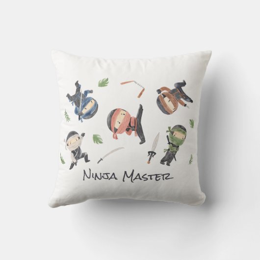 Coole Ninja Kids - Neutrales Design für das Geschl Kissen (Rückseite)
