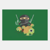 Coole Ninja- und Turtle Warriors-Stadtszene-Gesche Geschenkpapier Set (Vorderseite 2)