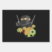 Coole Ninja- und Turtle Warriors-Stadtszene-Gesche Geschenkpapier Set (Vorderseite)