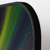Coole Nordlichter Aurora Borealis Mit Monogramm Pickleball Schläger (Linke Seite)