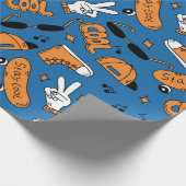 Coole Nostalgie der 90er Jahre bleibe Geschenkpapier (Ecke)