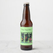Coole Noten von Black Cats Instruments Bierflaschenetikett (Vorderseite)