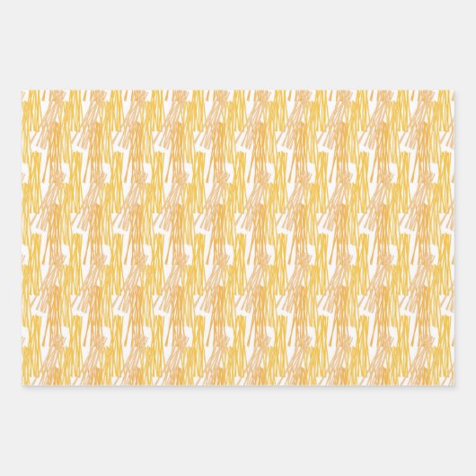 coole Nudeln aus gefliestem Party Geschenkpapier Set (Vorderseite)