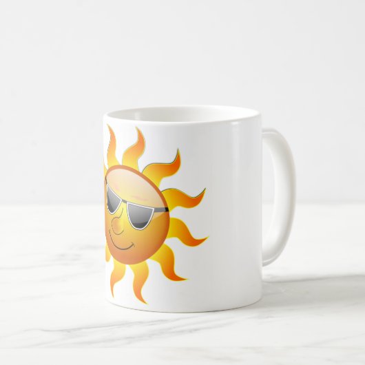 COOLE OBERFLÄCHENSONNE KAFFEETASSE (VorderseiteRechts)