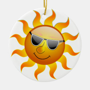COOLE OBERFLÄCHENSONNE KERAMIKORNAMENT