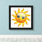 COOLE OBERFLÄCHENSONNE LEINWANDDRUCK (Insitu (Holzboden))