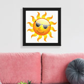 COOLE OBERFLÄCHENSONNE LEINWANDDRUCK (Insitu (Wohnzimmer))