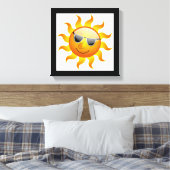 COOLE OBERFLÄCHENSONNE LEINWANDDRUCK (Insitu (Schlafzimmer))