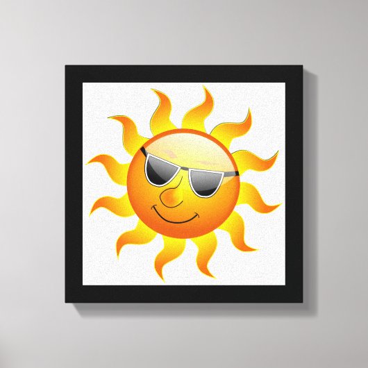 COOLE OBERFLÄCHENSONNE LEINWANDDRUCK (Vorderseite)