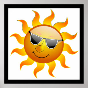 COOLE OBERFLÄCHENSONNE POSTER
