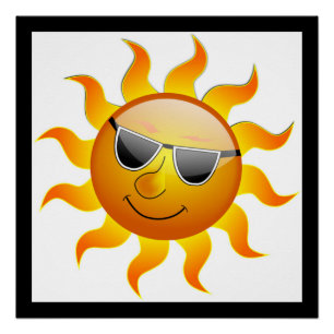 COOLE OBERFLÄCHENSONNE POSTER