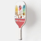 Coole Obstblüten, HELLO SOMMER Pickleball Schläger (Links)