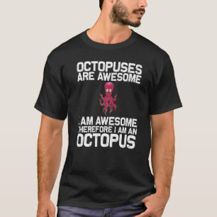 Coole Octopus für Männer Meeresbiologie T-Shirt