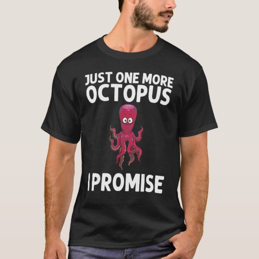 Coole Octopus für Männer Meeresbiologie T-Shirt (Vorderseite)