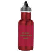 Coole Off-Road-Capybara-Camping-Anpassung Edelstahlflasche (Rechts)