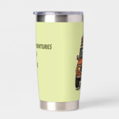 Coole Off-Road-Capybara-Camping-Anpassung  Thermobecher (Rechts)