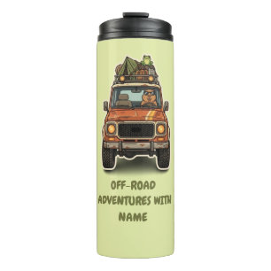 Coole Offroad-Capybara-Camping-Anpassung Thermosbecher