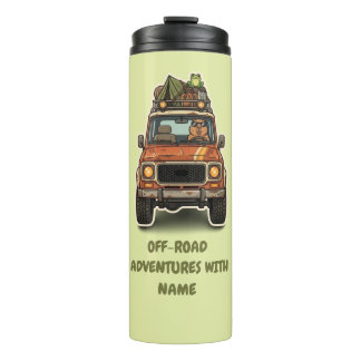 Coole Offroad-Capybara-Camping-Anpassung Thermosbecher