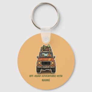 Coole Offroad-Capybara-Camping-Hülle individuell  Schlüsselanhänger