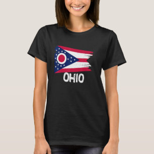 Coole Ohio-Flagge T-Shirt