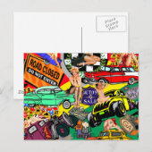 Coole Oldtimer Postkarte (Vorne/Hinten)