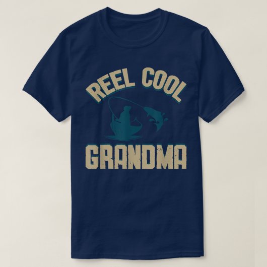 Coole Oma-Fischerei T-Shirt (Design vorne)