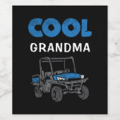 Coole Oma-Proud-Familie nach Maß Weinetikett (Einzelnes Label)