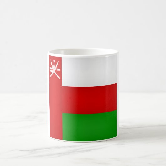 Coole Oman-Flagge Kaffeetasse (Mittel)