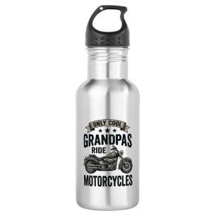 Coole Omas fahren Motorrad Vintage Biker-Shirt Edelstahlflasche